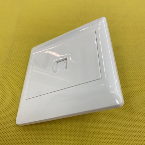 Bộ ổ cắm điện thoại đơn màu trắng